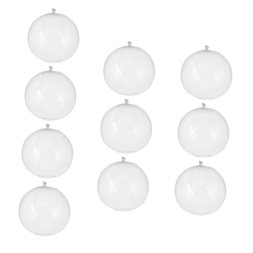 VICASKY 10Stücke Aufblasbarer Transparenter Strandball Wasserspielzeug für Sommerpoolpartys und Strandaktivitäten Robust und Sicher aus Gefertigt VICASKY 10Stücke Aufblasbarer Transparenter Strandball Wasserspielzeug für Sommerpoolpartys und Strandaktivitäten Robust und Sicher aus Gefertigt von VICASKY