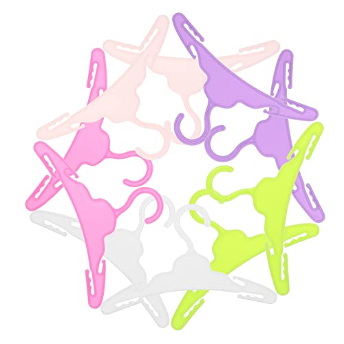 VICASKY 10Stücke Mini Puppenbügel Hochwertige Kleiderbügel für Puppen Robuste Miniatur Kleiderständer für Puppenbekleidung und Dekoration für Puppenkleider Tops und Hosen von VICASKY