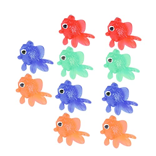 VICASKY 10Stücke Realistische TPR Schwimmende Fische für Aquarium Dekoration Fantasie von Kindern von VICASKY