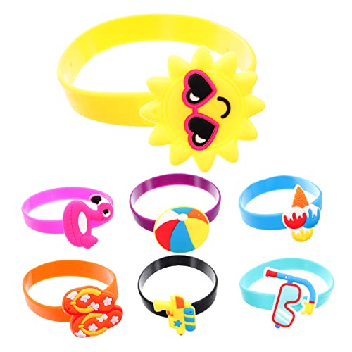 VICASKY 10Stücke Silikon Cartoon Armbänder für Farbenfrohe Sichere Handgelenksspielzeuge als und Kreative Designs für Partys VICASKY 10Stücke Silikon Cartoon Armbänder für Farbenfrohe Sichere Handgelenksspielzeuge als und Kreative Designs für Partys von VICASKY
