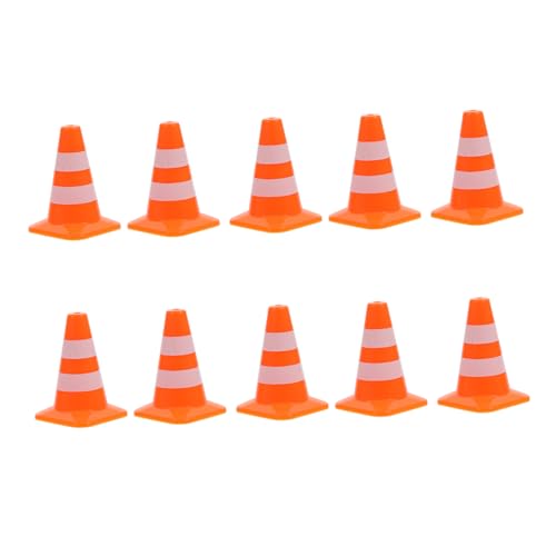 VICASKY 10Stücke Teiliges Kunststoffstraßenkegelspielzeug für DIY Verkehrsschilder für Kreative Rollenspiele Simulierte Verkehrszeichen und Motorik VICASKY 10Stücke Teiliges Kunststoffstraßenkegelspielzeug für DIY Verkehrsschilder für Kreative Rollenspiele Simulierte Verkehrszeichen und Motorik von VICASKY