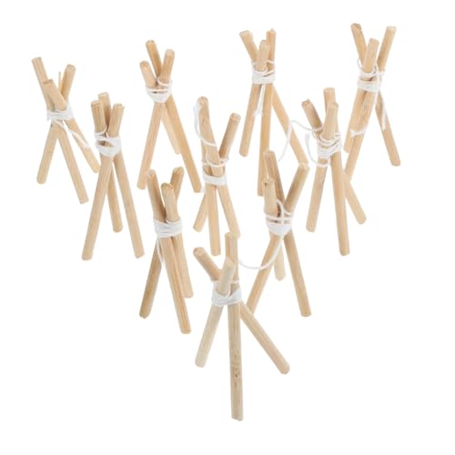 VICASKY 10Stücke Teiliges Miniatur Lagerfeuerständer aus Holz für Puppenhaus Dekoration DIY Requisiten für Halloween Szenen Tragbar und für Innen und Außenszenen VICASKY 10Stücke Teiliges Miniatur Lagerfeuerständer aus Holz für Puppenhaus Dekoration DIY Requisiten für Halloween Szenen Tragbar und für Innen und Außenszenen von VICASKY