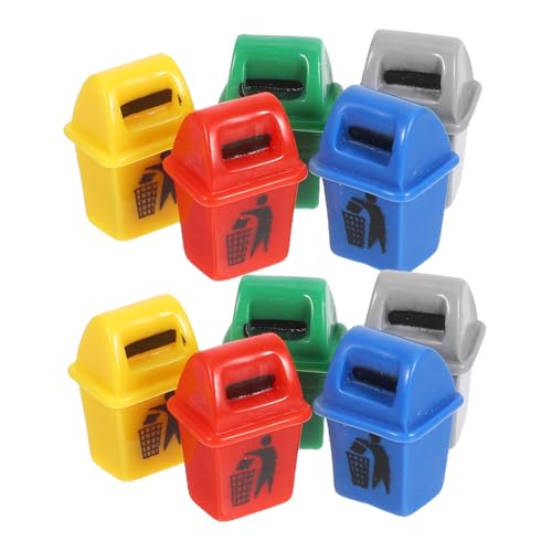VICASKY 10Stücke Teiliges Miniatur Mülleimer für Puppenhaus Kreatives Recycling Modell Lernspielzeug zur Abfalltrennung Zubehör für Mikrolandschaft und Feengarten Dekoration VICASKY 10Stücke Teiliges Miniatur Mülleimer für Puppenhaus Kreatives Recycling Modell Lernspielzeug zur Abfalltrennung Zubehör für Mikrolandschaft und Feengarten Dekoration von VICASKY
