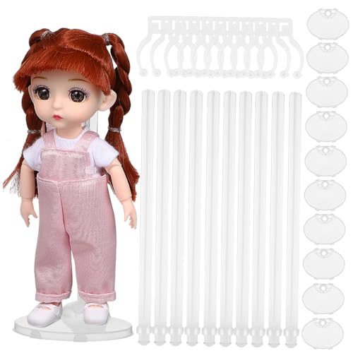 VICASKY 10Stücke Verstellbare Puppenständer aus Stabiler Puppenhalter für Puppen Platzsparend und Installieren für Puppen Displays und Aufbewahrung VICASKY 10Stücke Verstellbare Puppenständer aus Stabiler Puppenhalter für Puppen Platzsparend und Installieren für Puppen Displays und Aufbewahrung von VICASKY