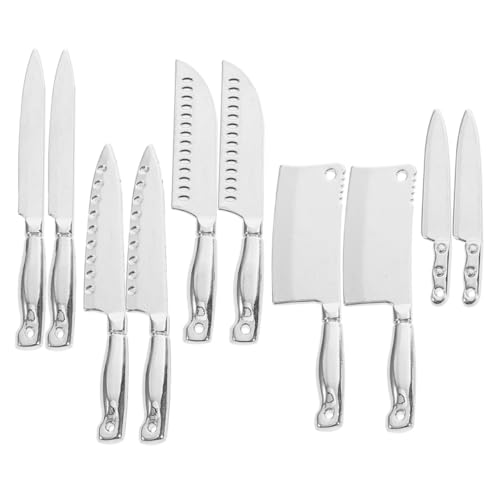 VICASKY 10pcs Miniatur Küche Utensilien Mini Küche Accessoires Dollhouse Mini Möbeldekoration Kinder Tun Spiel Spielzeug Miniatur Besteck Besteck von VICASKY