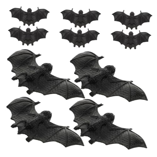 VICASKY 10pcs Lebensechte Halloween Gefälschte Fledermäuse Dekorationen Schwarz Fledermäuse Für Handwerk Abziehbilder von VICASKY