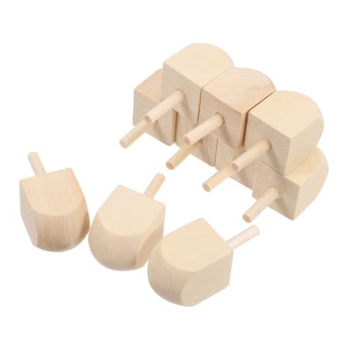 VICASKY Bastelset 10 Unbemalte Holzdreidel Für Chanukka-Dekoration Familienaktivitäten VICASKY Bastelset 10 Unbemalte Holzdreidel Für Chanukka-Dekoration Familienaktivitäten von VICASKY