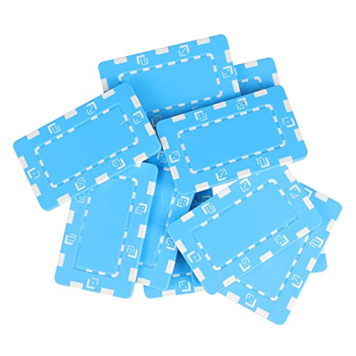 VICASKY Kunststoff- 10 Stück Mahjong-Spiel Chips Ohne Wert Glatte Kanten Für Pokerabend von VICASKY