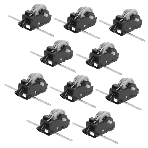VICASKY 10st Kabelgetriebe Spielzeugbewegungen DIY-uhrwerkspielzeug Für Mini-Bewegung Spielzeugmechanismus Zum Selbermachen Mechanismus Kleine Bewegung Black Plastik von VICASKY