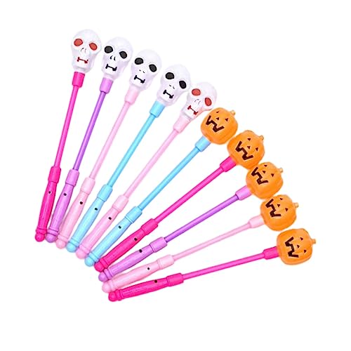 VICASKY 10er-pack Halloween-kürbis- Und -schüttelstäbe -lichter Für Tanzveranstaltungen Zufällige Farbe von VICASKY