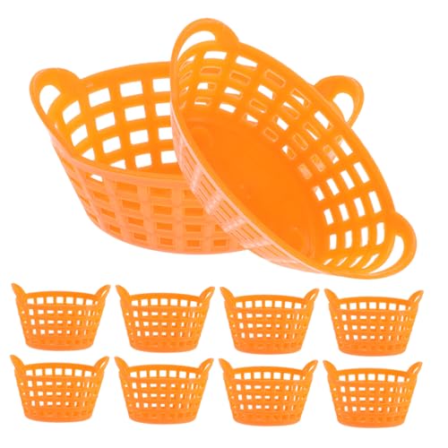 VICASKY 10st Mini-Korb Weidenkörbe Würfel Aufbewahrungskorb Weidenkorb Faltbar Körbe Zur Aufbewahrung Wäschekorb Kleiner Korb Mini-handkorb Korb Handwerk Orange Plastik VICASKY 10st Mini-Korb Weidenkörbe Würfel Aufbewahrungskorb Weidenkorb Faltbar Körbe Zur Aufbewahrung Wäschekorb Kleiner Korb Mini-handkorb Korb Handwerk Orange Plastik von VICASKY