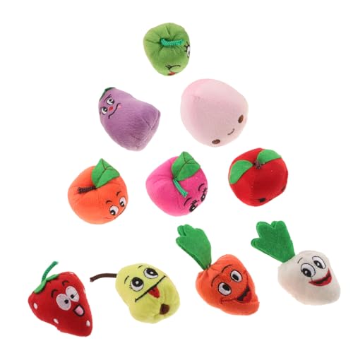 VICASKY 10-teiliges Obst-handpuppen-Set Spannendes Fingerspielzeug Für Kleinkinder Pädagogisches Spielen Kognitive Entwicklung Weiches Material Jungen Und Mädchen von VICASKY