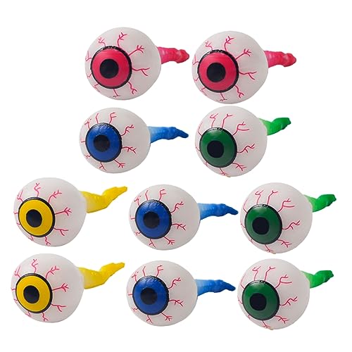 VICASKY 10stücke Farbige Augäpfel Quetschspielzeug Für Halloween Deko Stressabbau Mit Realistischen Blutigen Augäpfeln Für Gruselige Partys Und Gruselige VICASKY 10stücke Farbige Augäpfel Quetschspielzeug Für Halloween Deko Stressabbau Mit Realistischen Blutigen Augäpfeln Für Gruselige Partys Und Gruselige von VICASKY