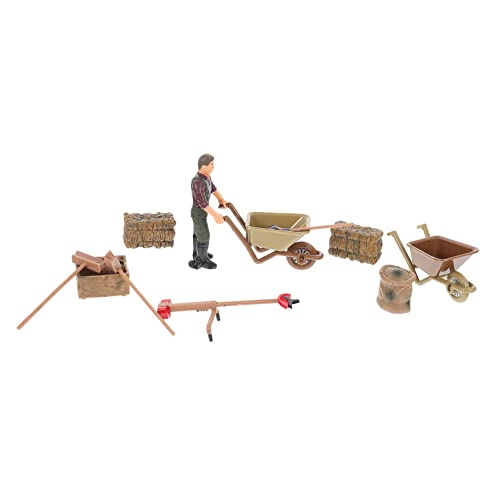 VICASKY Hauszubehör 11-teiliges Miniatur-Modell Für Landwirtschaftliche Werkzeuge Für Kinder Simulationsspielzeug von VICASKY