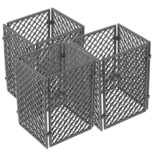 VICASKY 12 Blatt Iron Mesh Wall Building Blocks Set Teiliges DIY für Militärische Szenen und Kreative Spielwelten Tiefgrau aus Hochwertigem Kunststoff Gefertigt von VICASKY