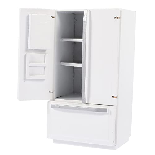 VICASKY Puppenstubenmöbel 12 Maßstab Tür Öbel Dekoration Doll Simulation Freezer Für Mini-holzkühlschrank Modellmöbelzubehör Für Puppenhaus VICASKY Puppenstubenmöbel 12 Maßstab Tür Öbel Dekoration Doll Simulation Freezer Für Mini-holzkühlschrank Modellmöbelzubehör Für Puppenhaus von VICASKY