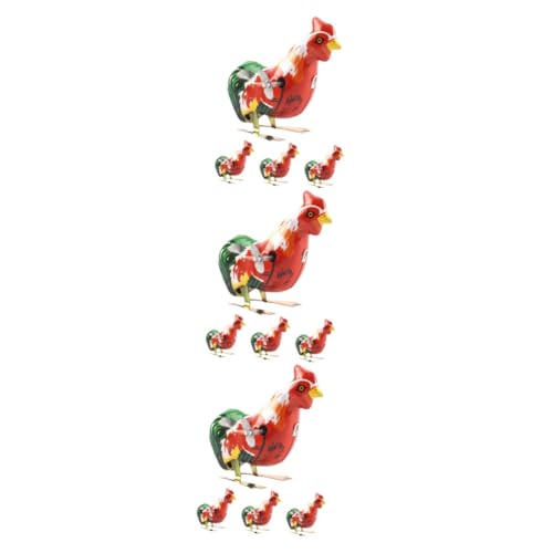 VICASKY 12 STK Uhrwerk-hüpfendes Huhn Hühnerspielzeug Laufendes Spielzeug aufziehen Kinderspielzeug Spielzeug für Kinder Körbe Harreifen Tierspielzeug zum Aufziehen für Kinder Raupe Korb von VICASKY