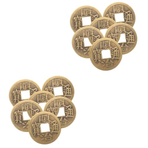VICASKY 12stücke Messing Münzen Für Feng Shui Und Antike Chinesische Divinationsmünzen Für Dekorative Und Handwerkszubehör Für Neujahrsfeiern Und Persönliche Schmuckstücke VICASKY 12stücke Messing Münzen Für Feng Shui Und Antike Chinesische Divinationsmünzen Für Dekorative Und Handwerkszubehör Für Neujahrsfeiern Und Persönliche Schmuckstücke von VICASKY