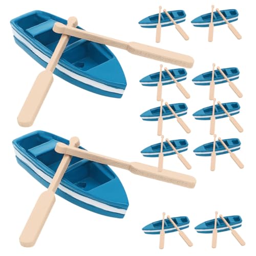 VICASKY 12 Sätze Mini Holzboote mit Ruder Miniatur Kanu Dekoration für Feengarten DIY Bastelprojekte Holz Ruderboote für Bonsai Puppenhaus und Wohnraumgestaltung VICASKY 12 Sätze Mini Holzboote mit Ruder Miniatur Kanu Dekoration für Feengarten DIY Bastelprojekte Holz Ruderboote für Bonsai Puppenhaus und Wohnraumgestaltung von VICASKY