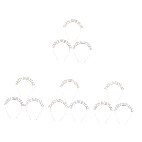 VICASKY 12 Stck. Teiliges Year Party Haarband mit Glitzernden Kristallbuchstaben Leichter und Bequemer Kopfschmuck für Frauen Festliches Frühlingsfest Accessoire Langlebig und Auffällig von VICASKY