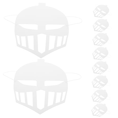 VICASKY 12 Stück DIY Graffiti Mask für Unbemalte Papiermasken zum Ausmalen für Karneval Cosplay und Kreative Spiele Fördert Fantasie und von VICASKY