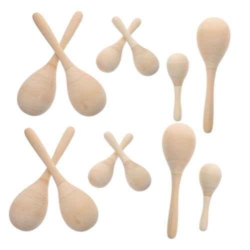 VICASKY 12 Stück DIY Holz Maracas für Unlackierte Musikinstrumente zum Bemalen Pädagogisches für Kreative Partys und Musikalische Aktivitäten Fördert Hand Augen Koordination und Kognitive VICASKY 12 Stück DIY Holz Maracas für Unlackierte Musikinstrumente zum Bemalen Pädagogisches für Kreative Partys und Musikalische Aktivitäten Fördert Hand Augen Koordination und Kognitive von VICASKY