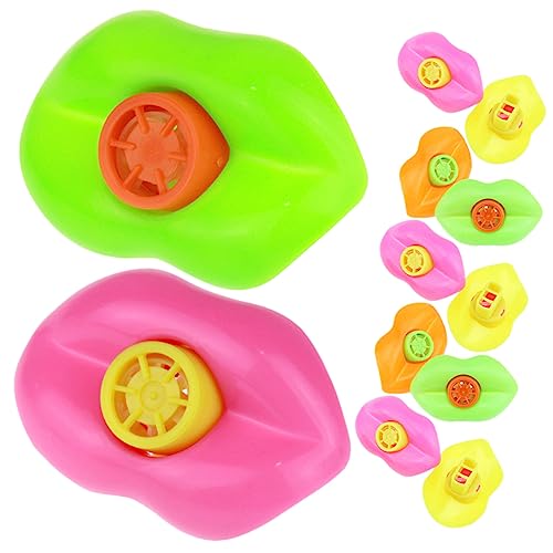 VICASKY Lippenpfeife 12-teiliges Set Mit Kleinen Pfeifenspielzeugen Tragbare Musikinstrumente Für Kinder Stabiler Kunststoff Attraktives Cartoon-design Zufällige Farbe von VICASKY