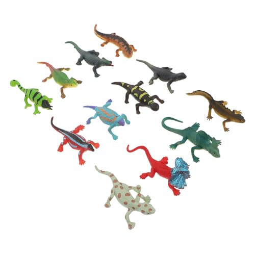 VICASKY 12 Stücke Schmuck Kunststoff Reptilien Spielzeug Realistische Für Jungen Und Mädchen Bildung Und Decor von VICASKY