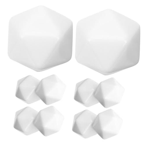 VICASKY 12 Stück Leere Polyedrische für Seitige Unbemalte für Mathematikübungen Klassenzimmeraktivitäten und DIY Bastelprojekte für Kreatives Lernen VICASKY 12 Stück Leere Polyedrische für Seitige Unbemalte für Mathematikübungen Klassenzimmeraktivitäten und DIY Bastelprojekte für Kreatives Lernen von VICASKY