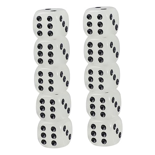 VICASKY 12 Stück Leuchtende Würfel Würfelspiel Nachtglühwürfel Requisiten für Tischspiele Spielrequisiten Brettspiel Würfel Mini-Würfel kleine Würfel Würfelrequisiten Acryl Schwarz VICASKY 12 Stück Leuchtende Würfel Würfelspiel Nachtglühwürfel Requisiten für Tischspiele Spielrequisiten Brettspiel Würfel Mini-Würfel kleine Würfel Würfelrequisiten Acryl Schwarz von VICASKY