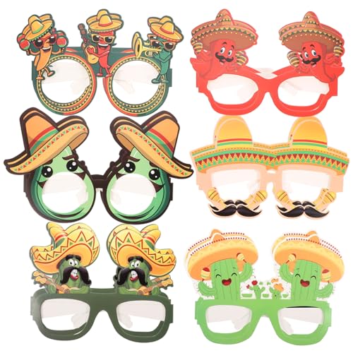 VICASKY 12 Stück Mexikanische Fiesta Papiereyewear Teiliges für Karneval Partys und Kostüme Foto Requisiten für Lebendige Feiern und Festlichkeiten VICASKY 12 Stück Mexikanische Fiesta Papiereyewear Teiliges für Karneval Partys und Kostüme Foto Requisiten für Lebendige Feiern und Festlichkeiten von VICASKY
