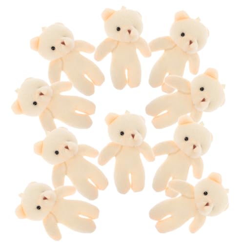 VICASKY 12 Stück Mini-bärpuppe Lebewesen Bärenanhänger Hasen Bär Plüsch Kleines Bärenornament Miniatur-kuscheltiere Kleine Plüschtiere Ausgestopfte Bären Masse Bären Bärendekor Figur Stoff von VICASKY