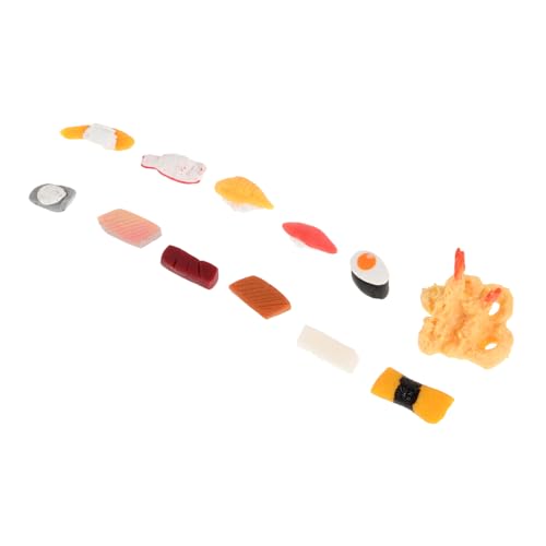 VICASKY 12stücke Miniatur Sushi Modell Teiliges Realistische Japanische Essensdekoration Für Puppenhaus Und Tisch Exquisite Handwerkskunst Und Authentisches Design Für Kreative Szenen von VICASKY