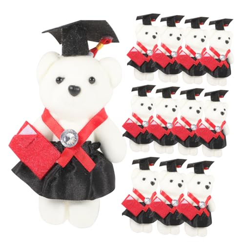 VICASKY 12 Stück Teiliges Abschlussbären Plüschige Dekoration für Blumensträuße Süße Geschenkideen für Graduierungen für Freunde Klassenkameraden und Lehrer VICASKY 12 Stück Teiliges Abschlussbären Plüschige Dekoration für Blumensträuße Süße Geschenkideen für Graduierungen für Freunde Klassenkameraden und Lehrer von VICASKY