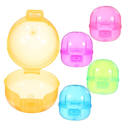 VICASKY 12 Stück Teiliges Befüllbare Kunststoffkapseln Öffnungs Eier für Süßigkeiten Transparente Bunte Kapseln für Verkaufsautomaten Geschenk Partydekoration von VICASKY