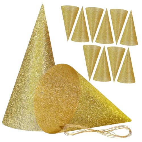 VICASKY 12 Stück Teiliges Geburtstags Hüte mit Glitzer Kleine Partyhüte für Erwachsene Einsetzbar als Foto Requisiten und Festliche Raumdekoration VICASKY 12 Stück Teiliges Geburtstags Hüte mit Glitzer Kleine Partyhüte für Erwachsene Einsetzbar als Foto Requisiten und Festliche Raumdekoration von VICASKY