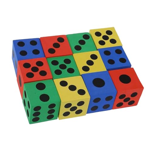 VICASKY 12 Stück Teiliges Große Bunte Schaumstoffwürfel mit Zahlenpunkten Leise Softwürfel für Lernspiele Partyspiele und Freizeitspaß Zufällige Farbe Zufällige Farbe VICASKY 12 Stück Teiliges Große Bunte Schaumstoffwürfel mit Zahlenpunkten Leise Softwürfel für Lernspiele Partyspiele und Freizeitspaß Zufällige Farbe Zufällige Farbe von VICASKY