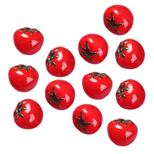VICASKY 12 Stück Teiliges Künstliche Tomaten Realistische Deko Modelle für Wohnaccessoires Küche Fotografie und DIY Projekte von VICASKY