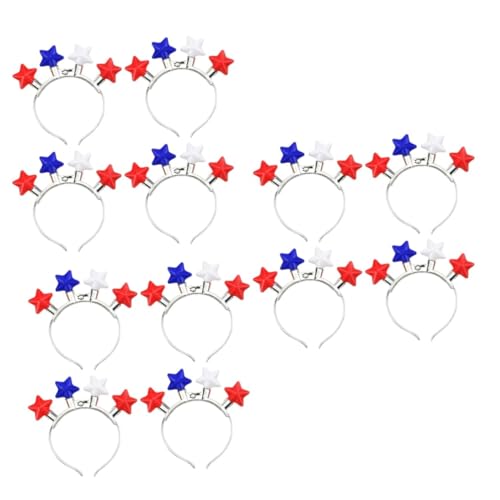 VICASKY 12 Stück Teiliges Leuchtendes Stirnband Independence Day Haarreif Abs Material Langlebig Dehnbar für Party Karneval Halloween VICASKY 12 Stück Teiliges Leuchtendes Stirnband Independence Day Haarreif Abs Material Langlebig Dehnbar für Party Karneval Halloween von VICASKY