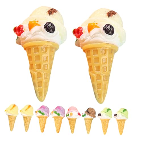 VICASKY 12 Stück Teiliges Mini Kunst Eiscreme aus Resin Realistische Kleine Eiscreme Modelle Langlebige Dekoration für DIY Fotorequisiten Miniatur Deko für Zuhause und Laden VICASKY 12 Stück Teiliges Mini Kunst Eiscreme aus Resin Realistische Kleine Eiscreme Modelle Langlebige Dekoration für DIY Fotorequisiten Miniatur Deko für Zuhause und Laden von VICASKY