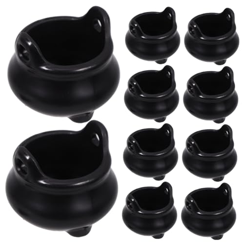 VICASKY 12 Stück Teiliges Miniatur Witch Pot für Halloween Dekoration Süße Kessel für Kinderfeste als Tischdeko für Puppenhäuser Langlebiges Material Vielseitig Einsetzbar VICASKY 12 Stück Teiliges Miniatur Witch Pot für Halloween Dekoration Süße Kessel für Kinderfeste als Tischdeko für Puppenhäuser Langlebiges Material Vielseitig Einsetzbar von VICASKY
