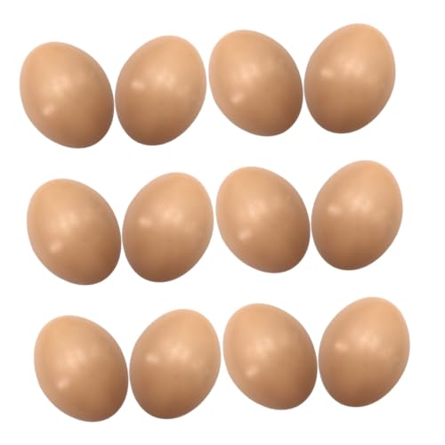 VICASKY 12 Stück Teiliges Realistisch Wirkende Leere DIY Ostereier aus Robustem Material Kunstvoll Gestaltete Osterdekoration für Bastelarbeiten Innenbereich und Fotodekoration von VICASKY