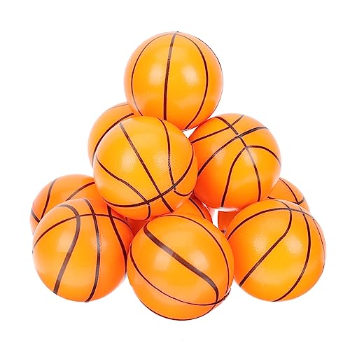 VICASKY Kleiner Schwamm Bälle 12 Stück Weiche Quetschspielzeuge für Kinder Stressabbau Sensorische Spielzeuge Basketball Spielzeug für Indoor Aktivitäten Cartoon Design von VICASKY