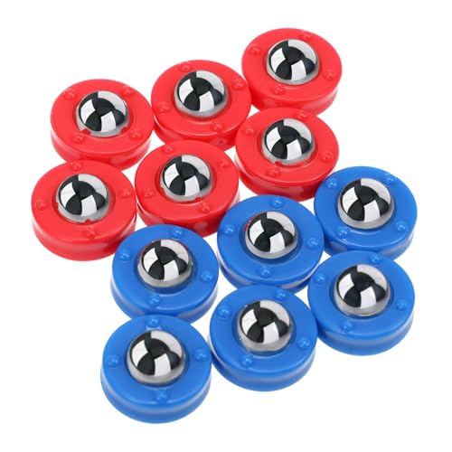 VICASKY 12 Stück Teiliges Tischfußball Zubehör Rollperlen Ersatzteile Langlebig Farbintensiv Geeignet für Standard Tischkicker Spiele Party Geschenkidee für Fußballfans von VICASKY