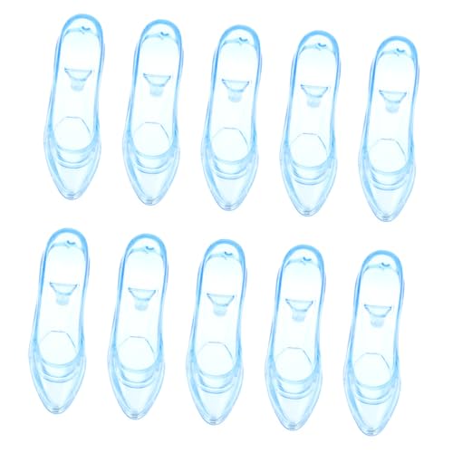 VICASKY 12 Stück Teiliges Transparente Kristall Mini High Heel Schuhe Dekoration Filigrane Handwerkskunst Elegante Desktop Accessoires für Partys Hochzeiten DIY Bastelprojekte und von VICASKY