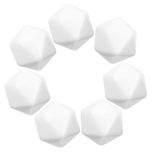 VICASKY 12 Stück Würfelspielzubehör Mathematikunterricht Aus Weißem Acryl von VICASKY