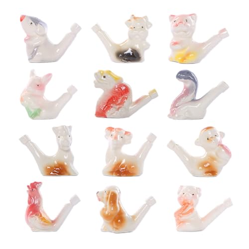VICASKY 12 Stücke Tierkreißer Pfeife Cartoon Tier Form Pfeife Spielzeug Kinderpfeife Spielzeug VICASKY 12 Stücke Tierkreißer Pfeife Cartoon Tier Form Pfeife Spielzeug Kinderpfeife Spielzeug von VICASKY