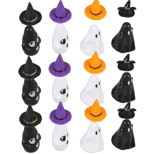 VICASKY 12Sätze Miniatur Halloween Dekoration Set Teiliges Set mit Geistern und Hexenhüten für Puppenhaus und Mikro Landschaften für Garten und Dekoration VICASKY 12Sätze Miniatur Halloween Dekoration Set Teiliges Set mit Geistern und Hexenhüten für Puppenhaus und Mikro Landschaften für Garten und Dekoration von VICASKY