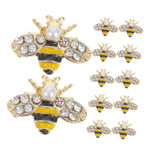 VICASKY Bienen-nagelkunst- 12 Stück Legierung Bienen-nagel-juwelen Strass-nagel- Für Jungen Und Mädchen Erwachsene Nagelkunst-zubehör VICASKY Bienen-nagelkunst- 12 Stück Legierung Bienen-nagel-juwelen Strass-nagel- Für Jungen Und Mädchen Erwachsene Nagelkunst-zubehör von VICASKY