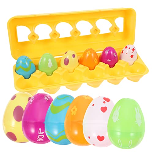VICASKY 12St Osterei-Set Dingle-Bälle Quasten-Kugelband runde Pompons Spielzeugkrabbe klare Knospe aufbwahrungs-box aufbewahrungskorb dehnbares Quetschspielzeug Stuffers Plastik von VICASKY